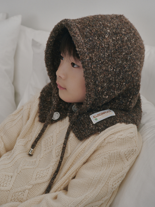 Family Sprinkle Boucle Balaclava Kids (Brown)