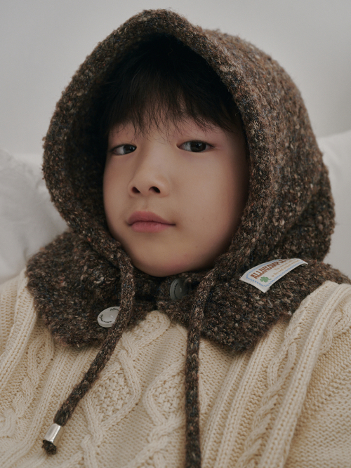 Family Sprinkle Boucle Balaclava Kids (Brown)