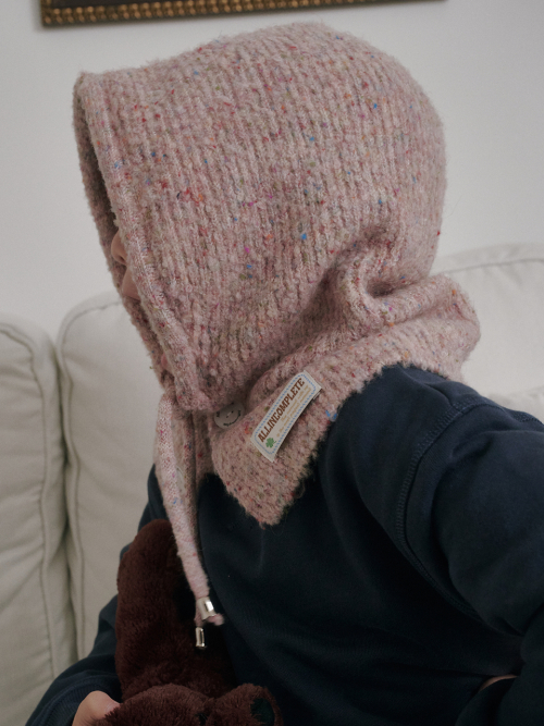 Family Sprinkle Boucle Balaclava Kids (Pink)