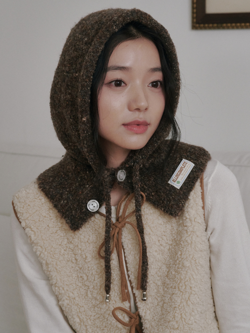 Family Sprinkle Boucle Balaclava Adult (Brown)