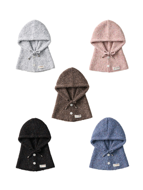 Family Sprinkle Boucle Balaclava_Set (5 Colors)