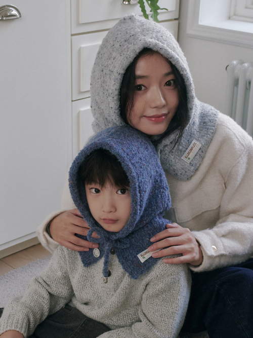 Family Sprinkle Boucle Balaclava_Set (5 Colors)