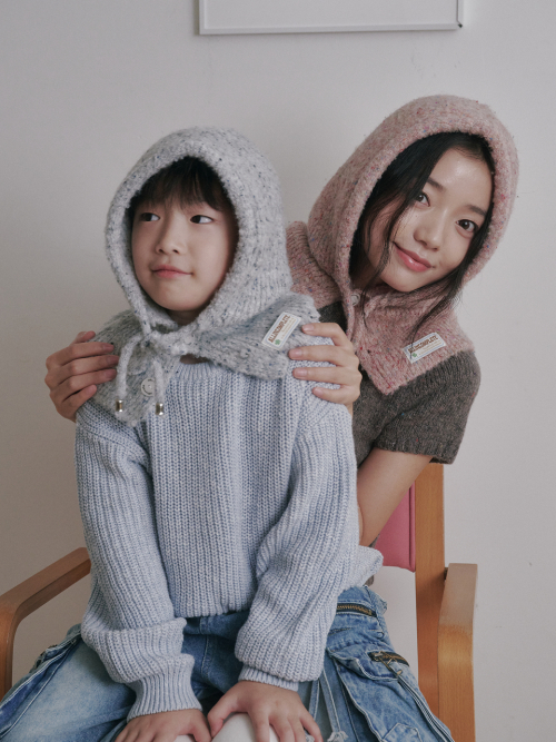 Family Sprinkle Boucle Balaclava_Set (5 Colors)