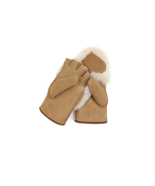 HEART SHEARING GLOVE [CAMEL]