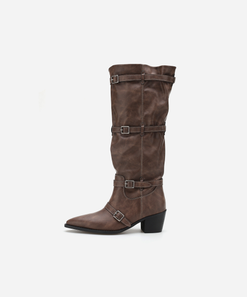 Rusty Wide Long Boots 412548010 (5.5cm)