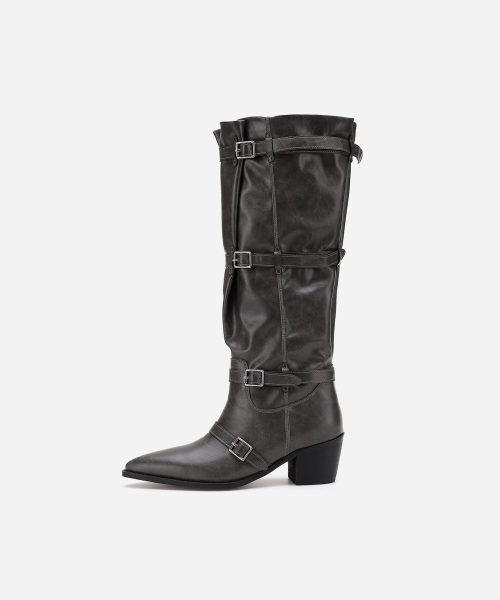 Rusty Wide Long Boots 412548010 (5.5cm)