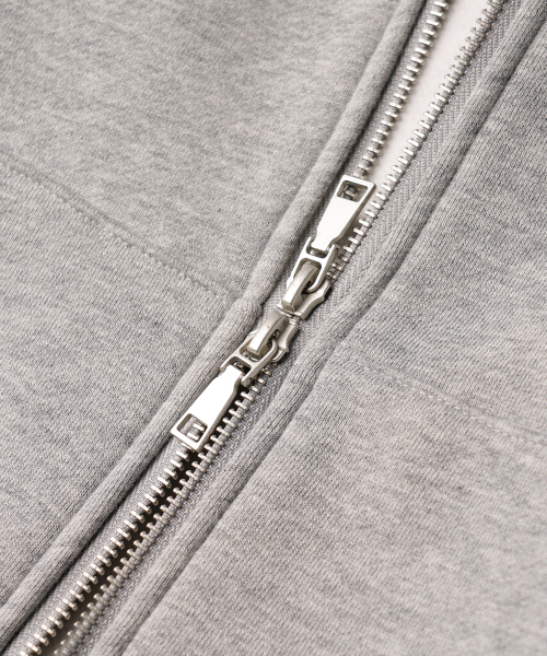 Netro Overfit Hoodie Zip Up Gray ISHD2682