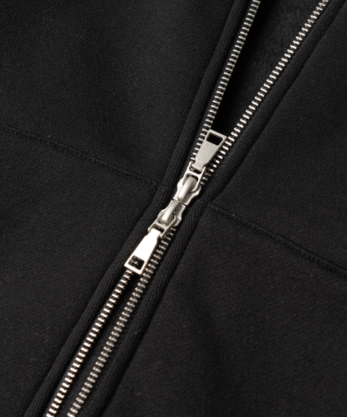 Netro Overfit Hoodie Zip Up Black ISHD2682