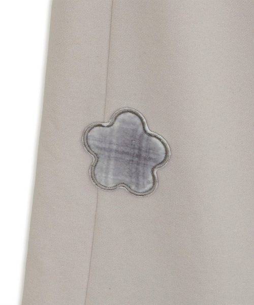 Fleece skirt jogger pants (Pink gray)