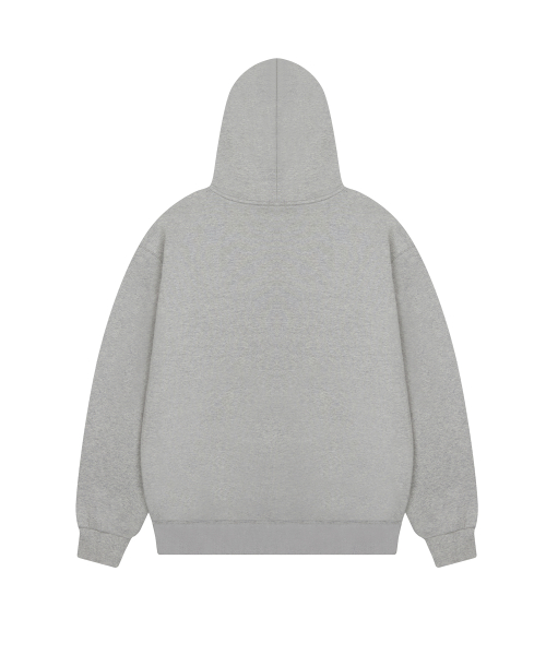 LUVISTRUE X MEANINGLESS OVERFIT HOOD ZIPUP(GRAY)