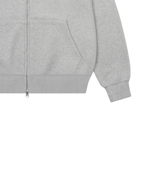 LUVISTRUE X MEANINGLESS OVERFIT HOOD ZIPUP(GRAY)