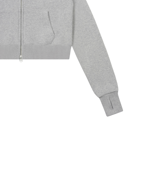 LUVISTRUE X MEANINGLESS SLIMFIT HOOD ZIPUP(GRAY)