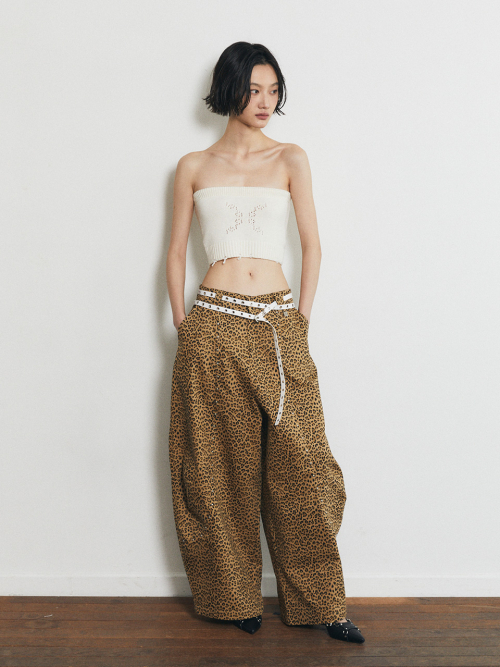 Cotton Balloon Pants_Leopard