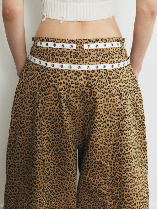 Cotton Balloon Pants_Leopard