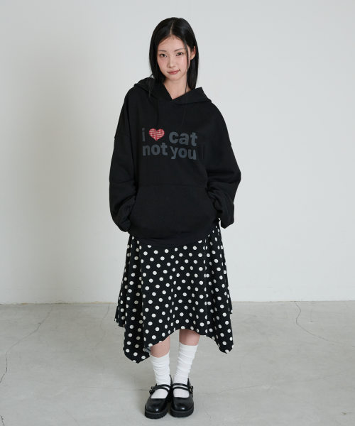 DOT SYMBOL UNBALANCED SKIRT