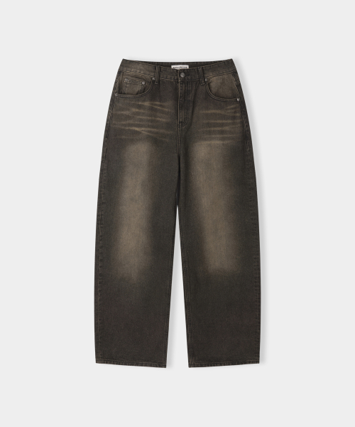 Lizard Denim Pants (Brown)