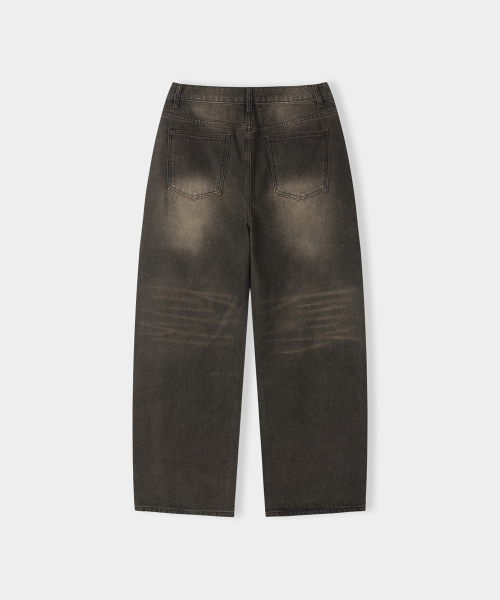 Lizard Denim Pants (Brown)