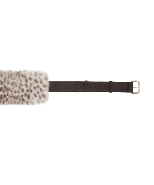 EV FUR BELT(BROWN)