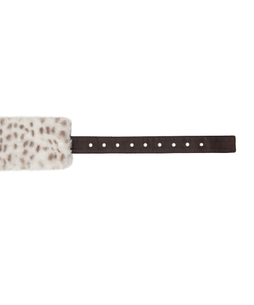 EV FUR BELT(BROWN)