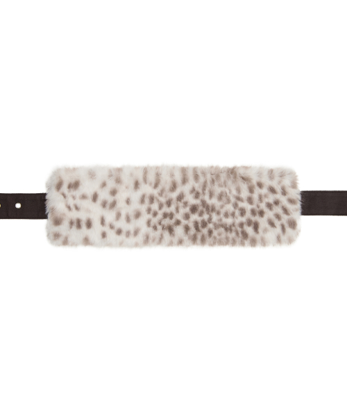 EV FUR BELT(BROWN)