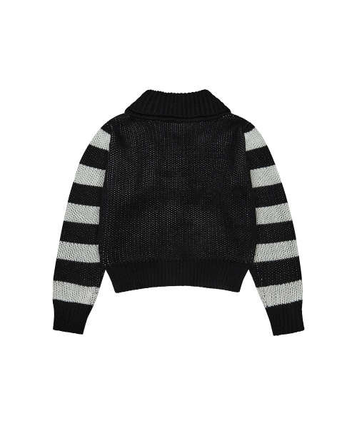 EV SKELETON KNIT CARDIGAN(BLACK)