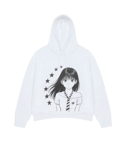 EV STAR GRAPHIC HOODIE(WHITE)