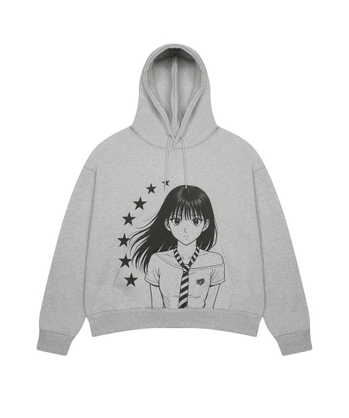 EV STAR GRAPHIC HOODIE(GRAY)