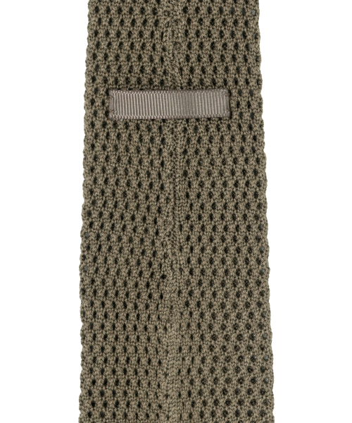 Silk Knit Tie, Mocha