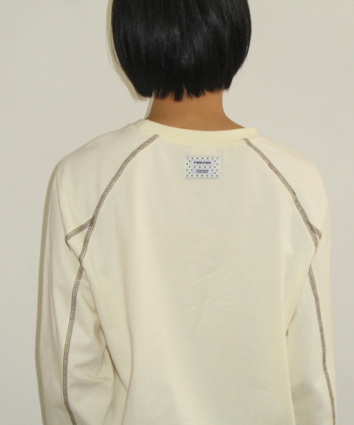 RR HOUSE STITCH RAGLAN LONG SLEEVE BUTTER