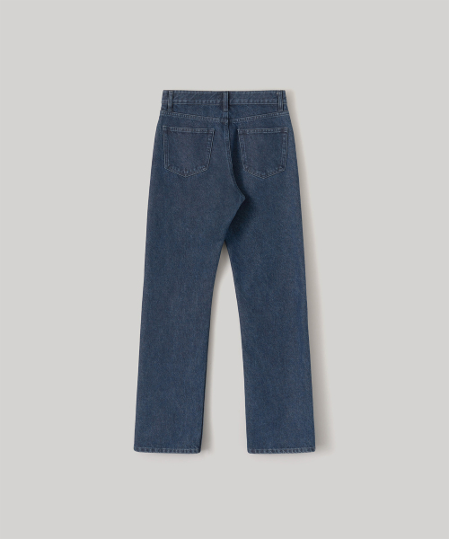 w. Charlotte Straight Denim Pants (Dark Blue)