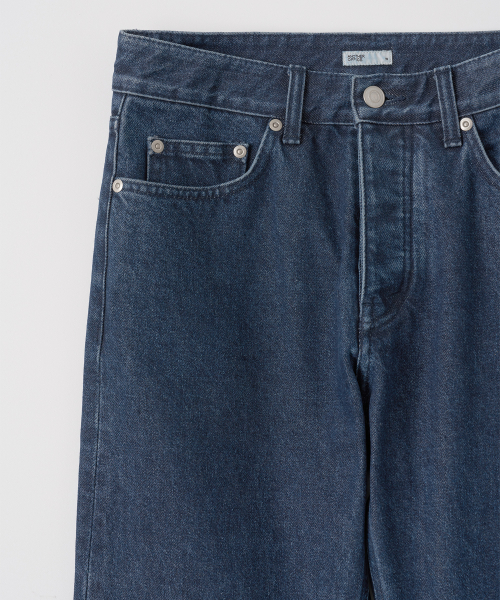 w. Charlotte Straight Denim Pants (Dark Blue)