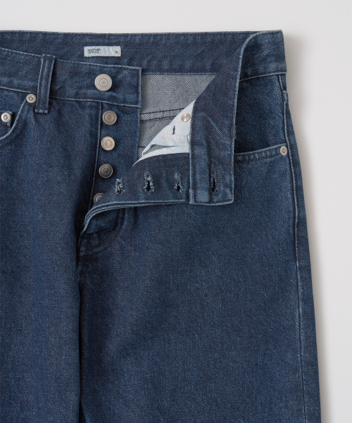 w. Charlotte Straight Denim Pants (Dark Blue)