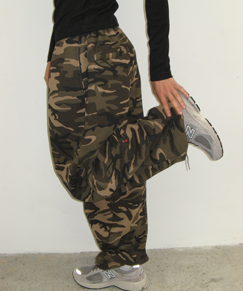 MINI LOGO BALLOON PANTS CAMOUFLAGE