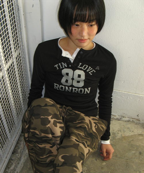 88 STAR HENRYNECK LONG SLEEVE BLACK
