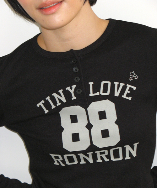 88 STAR HENRYNECK LONG SLEEVE BLACK