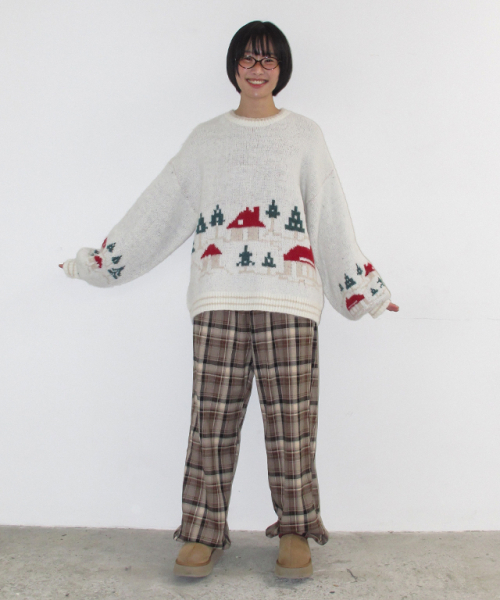 SNOW VILLAGE KNIT PULLOVER IVORY
