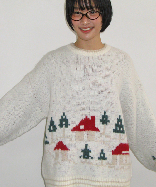 SNOW VILLAGE KNIT PULLOVER IVORY