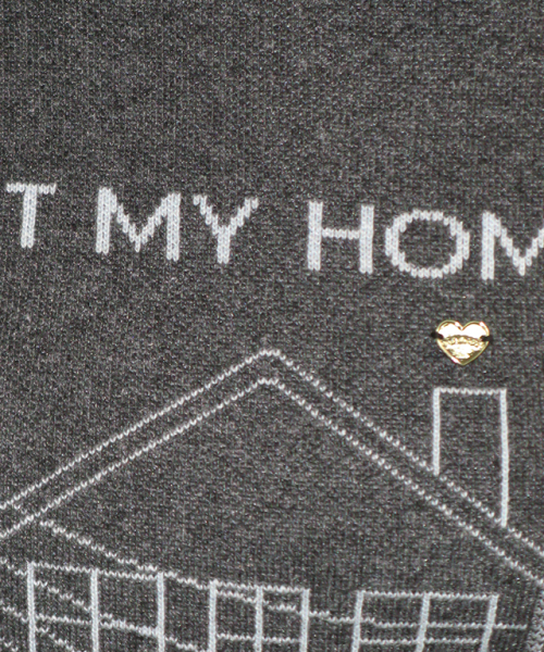 MELODY HOUSE KNIT PULLOVER CHARCOAL