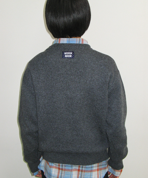 MELODY HOUSE KNIT PULLOVER CHARCOAL