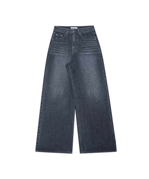 STITCH LINE WIDE DENIM PT DARK NAVY
