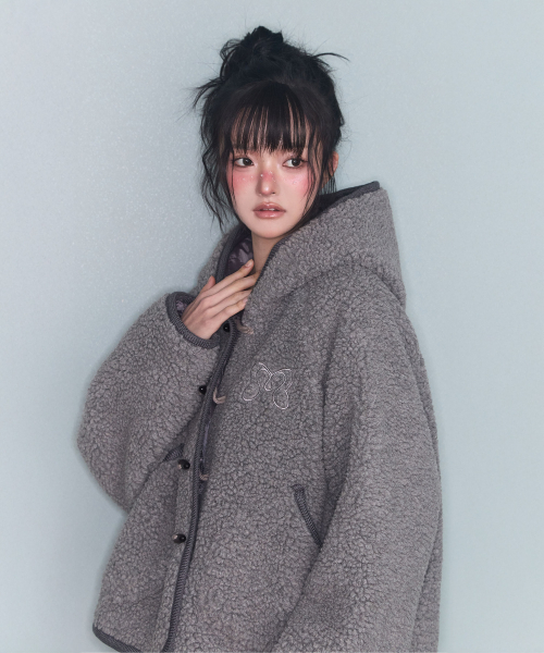 DUFFLE HOOD SHORT JK CHARCOAL