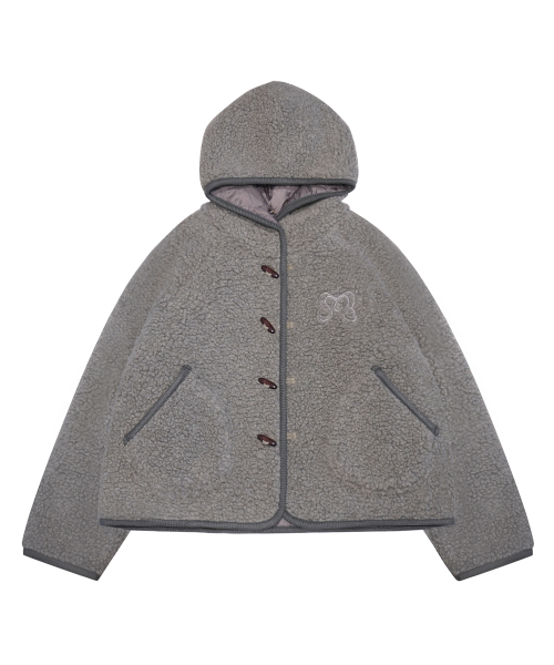 DUFFLE HOOD SHORT JK CHARCOAL