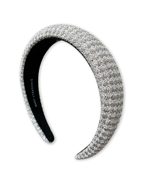 Silver Tweed Hairband