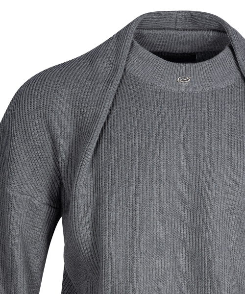 Shawl knit - Grey