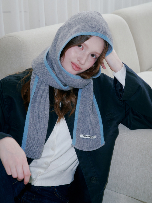 Line Around Muffler Balaclava (Gray)