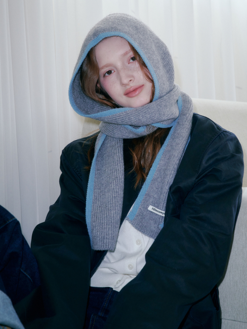 Line Around Muffler Balaclava (Gray)