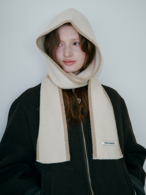 Line Around Muffler Balaclava (Ivory)