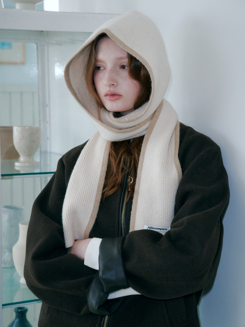 Line Around Muffler Balaclava (Ivory)