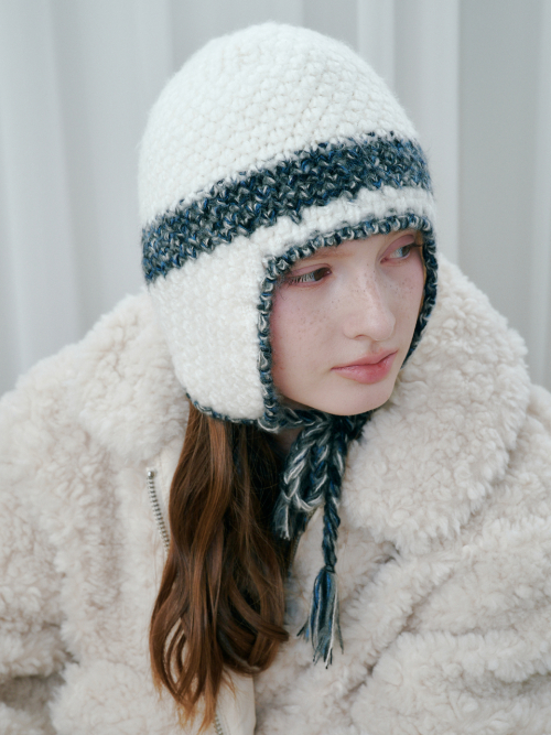 Blended Line Earflap Beanie