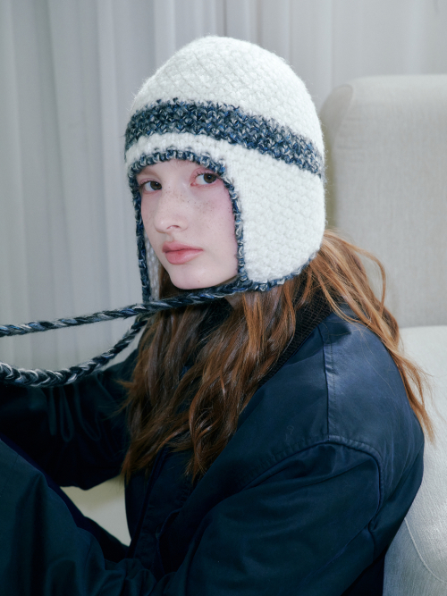 Blended Line Earflap Beanie
